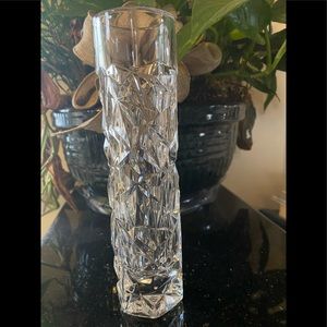 Tiffany & Co Rock-Cut Crystal Bud Vase